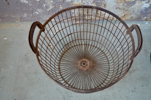 Industrial Metal Basket, 1940s-AIU-1377247