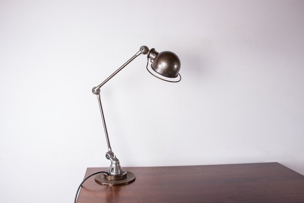 Industrial Metal Desk Lamp by Jean-Louis Domecq for Jieldé, 1950s-EMB-1730428