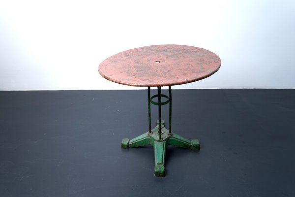 Industrial Metal Dining Table, 1920s-CIP-1142602