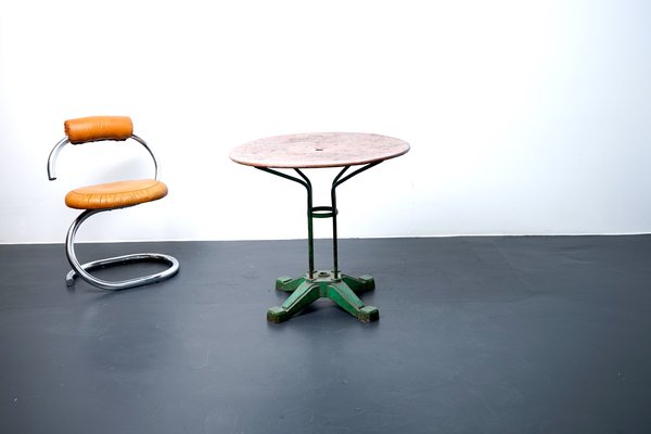 Industrial Metal Dining Table, 1920s-CIP-1142602