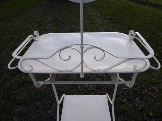 Industrial Metal Dressing Table, 1940s-AWL-904691