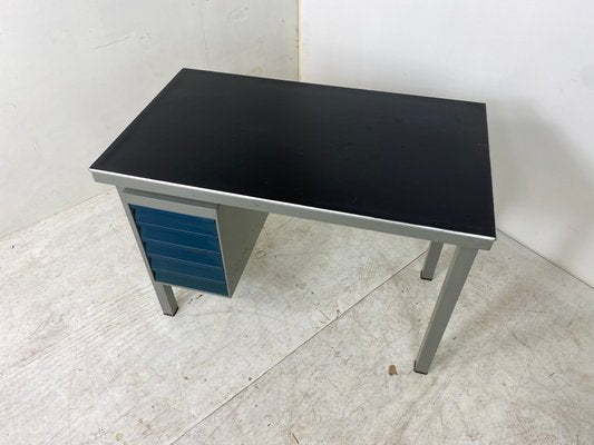 Industrial Metal & Linoleum Desk from Gispen, 1950s-DE-842719