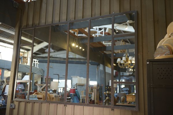 Industrial Metal Mirror, 1930s-NEN-2041902