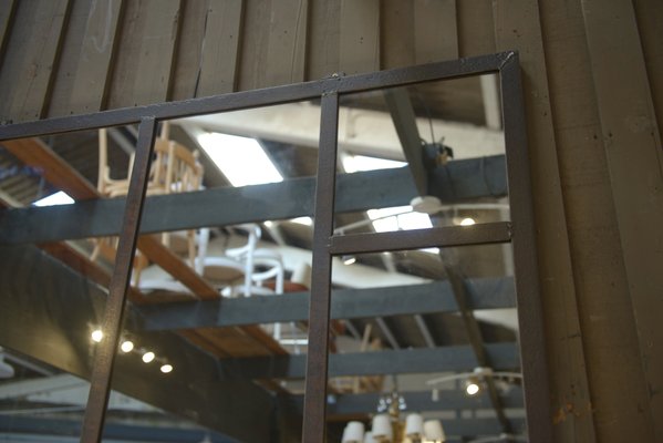 Industrial Metal Mirror, 1930s-NEN-2041902