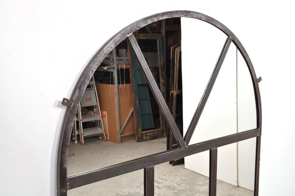 Industrial Mirror in Iron, 1940s-AOX-1765333