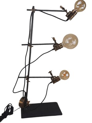 Industrial Modern Adjustable Three Light Table Lamp-TCS-1175441