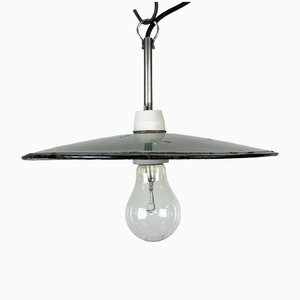 Industrial Petrol Enamel Pendant Light, 1970s-CGF-1373683