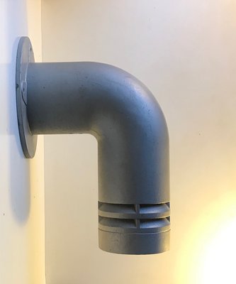 Industrial Pipe Outdoor Wall Lamp by Ole Pless Jørgensen for Nordisk Solar, 1970s-LCR-787697