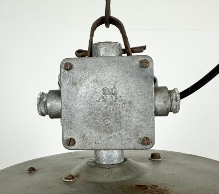 Industrial Polish Factory Pendant Lamp from Predom Mesko, 1970s-CGF-1423044