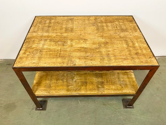 Industrial Red Coffee Table, 1960s-CGF-868660