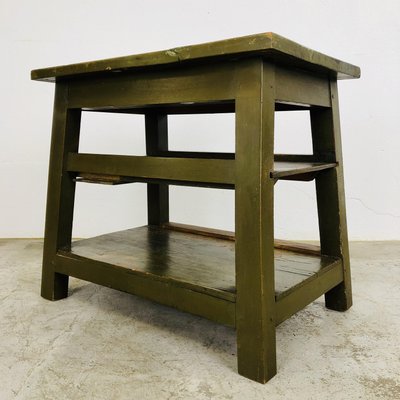 Industrial Side Table in Wood-LCQ-1292411