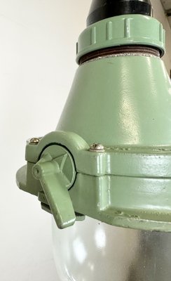 Industrial Soviet Green Pendant Light, 1960s-CGF-1703145