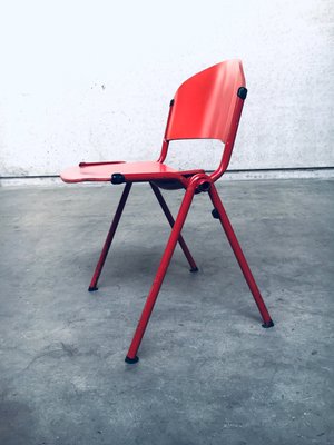 Industrial Stacking Dining Chairs from CAR Katwijk, 1980s, Set of 4-RQV-883375