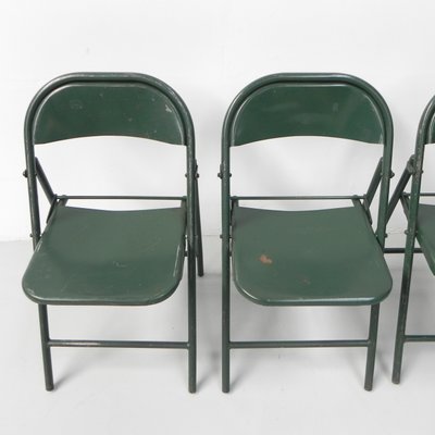 Industrial Steel Du-Al Folding Chairs from Dare Inglis, Set of 4-TL-1173357