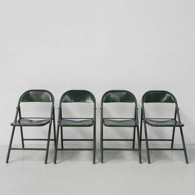 Industrial Steel Du-Al Folding Chairs from Dare Inglis, Set of 4-TL-1173357