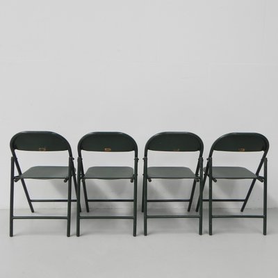 Industrial Steel Du-Al Folding Chairs from Dare Inglis, Set of 4-TL-1173357