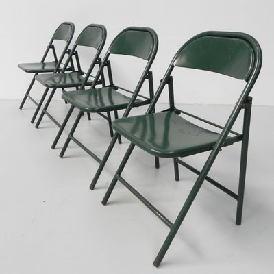 Industrial Steel Du-Al Folding Chairs from Dare Inglis, Set of 4-TL-1173357