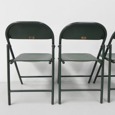 Industrial Steel Du-Al Folding Chairs from Dare Inglis, Set of 4-TL-1173357