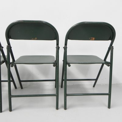 Industrial Steel Du-Al Folding Chairs from Dare Inglis, Set of 4-TL-1173357