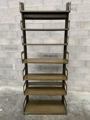 Industrial Strafor Shelf in Metal, 1930s-GQM-1284389