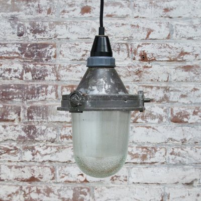 Industrial Striped Clear Glass Brown Purple Pendant Lights-BLS-1313125