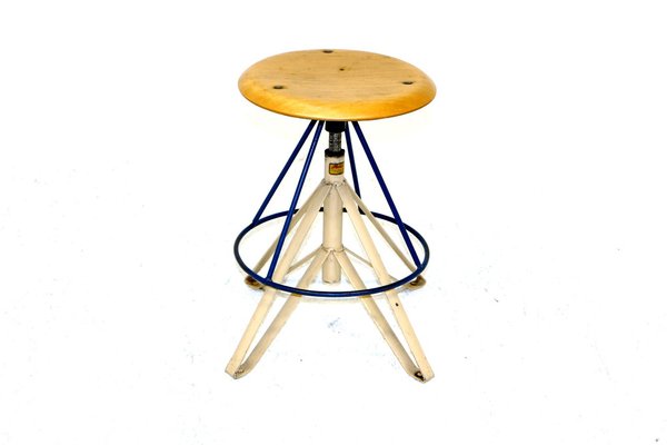 Industrial Style Stool, Sweden, 1960s-GEK-1291698