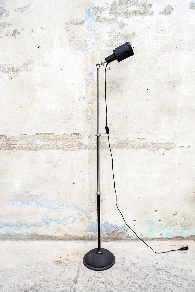 Industrial Style Telescopic Floor Lamp, Italy, 1950s