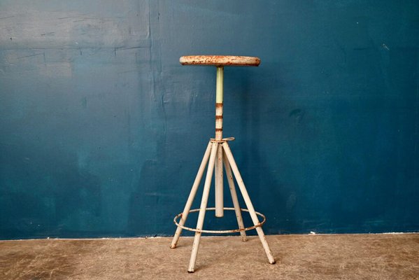 Industrial Style Workshop Stool-AIU-1758398