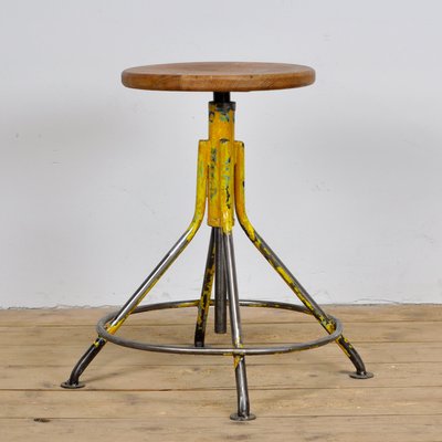 Industrial Swivel Stool, 1960s-IW-1298230