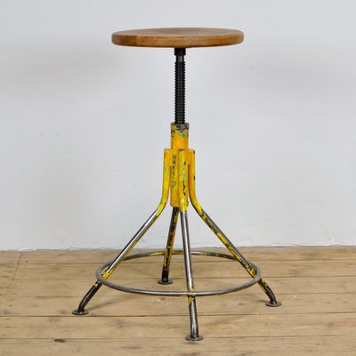 Industrial Swivel Stool, 1960s-IW-1298230