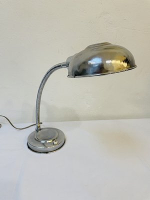 Industrial Table Lamp with Chrome-Plating, 1950s-RZY-1780203