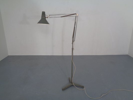 Industrial Terry Architectural Floor Lamp by H. Busquet for Hala, 1950s-RDW-717473