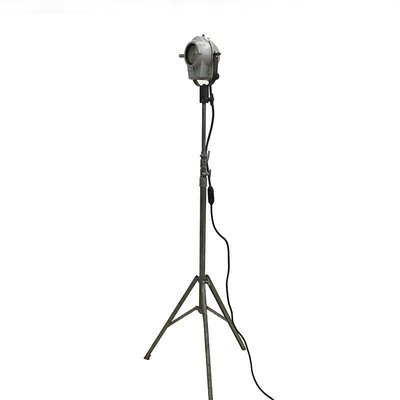 Industrial Tripod Floor Lamp with Spotlight, 1950s-JDR-1126239