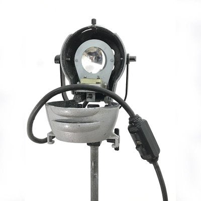 Industrial Tripod Floor Lamp with Spotlight, 1950s-JDR-1126239