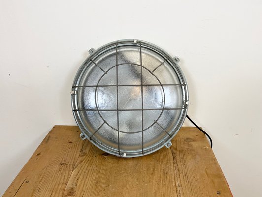 Industrial Vintage Grey Cast Aluminium Wall Lamp from Elektrosvit, 1980s-CGF-1110381