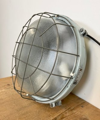 Industrial Vintage Grey Cast Aluminium Wall Lamp from Elektrosvit, 1980s-CGF-1110381