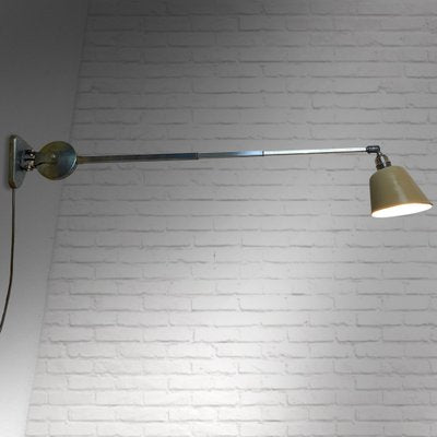 Industrial Wall Lamp from Metallwerke Schröder, Lobenstein, Germany, 1940s-LIV-1787985