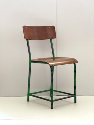 Industrial Wooden Chair, 1970s-ALG-1289973