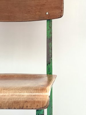 Industrial Wooden Chair, 1970s-ALG-1289973