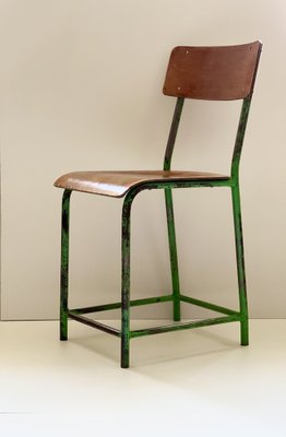 Industrial Wooden Chair, 1970s-ALG-1289973