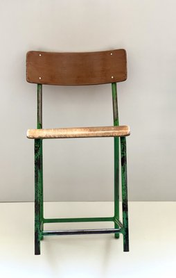 Industrial Wooden Chair, 1970s-ALG-1289973