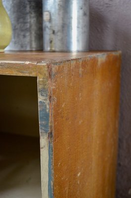 Industrial Wooden Sideboard with Shelves, 1950s-AIU-873536