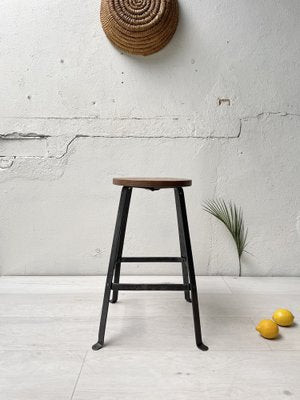 Industrial Workshop Stool from Biénaise, 1940s-UX-1378199