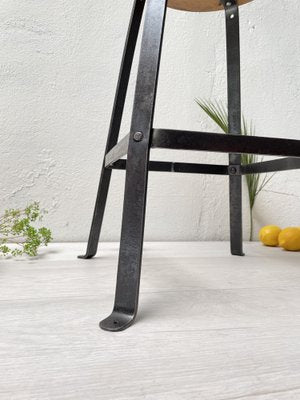 Industrial Workshop Stool from Biénaise, 1940s-UX-1378199