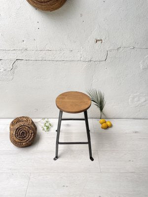 Industrial Workshop Stool from Biénaise, 1940s-UX-1378199