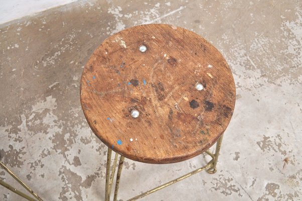 Industrial Workshop Stools, 1940s-AOX-1452731