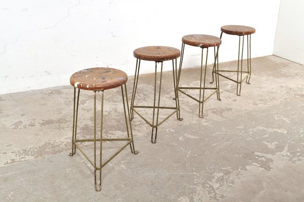 Industrial Workshop Stools, 1940s-AOX-1452731