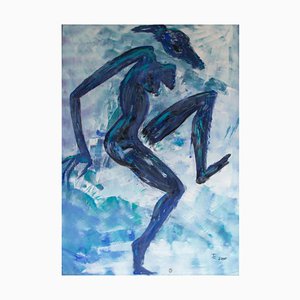 Ingrid Stolzenberg, Female Chimera, German Post Expressionism Painting-DEK-932652