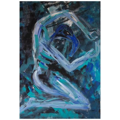 Ingrid Stolzenberg, Male Chimera, German Post Expressionism Painting-DEK-932653