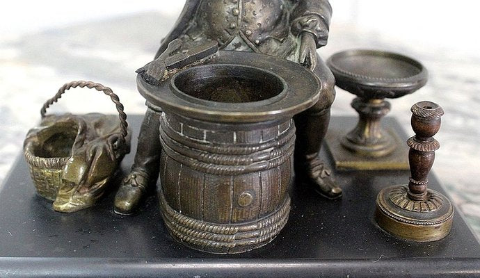 Inkwell Bronze, Late 19th Century-RVK-827904